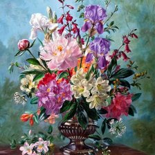 Схема вышивки «Цветы»