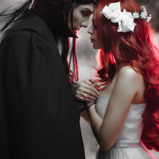 Схема вышивки «Персефона и Аид»