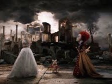 Схема вышивки «Красная и белая королева Алиса в строек чудес»