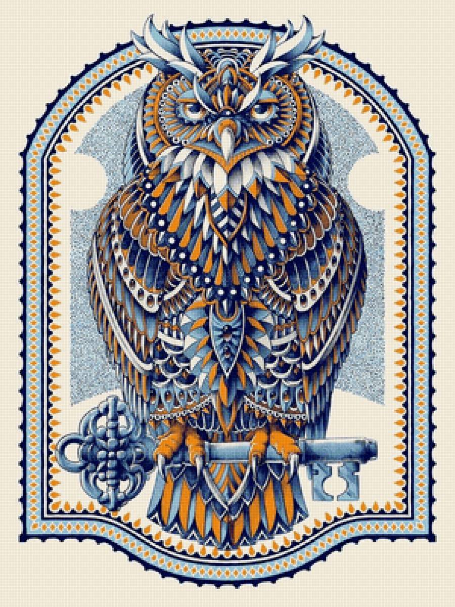 Coruja. - pássaros. - предпросмотр