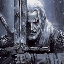 Схема вышивки «Ведьмак»