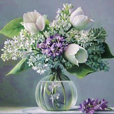 Схема вышивки «Boque de flores.»