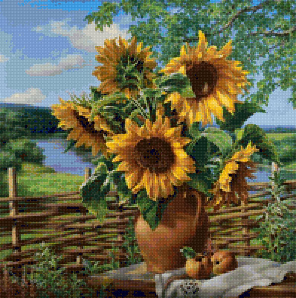 подсолнухи - цветы - предпросмотр