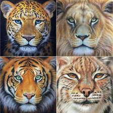 Схема вышивки «Хищники»