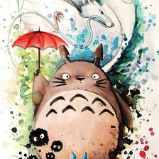 Схема вышивки «Тоторо»