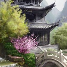 Схема вышивки «Пагода»