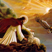 Схема вышивки «заблудшая овца»