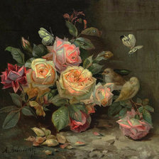 Схема вышивки «Розы»