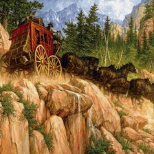 Схема вышивки «Обрыв»