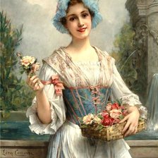 Схема вышивки «Цветочница»