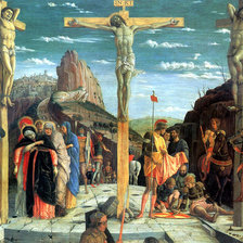 Схема вышивки «Распятие. Андреа Мантенья. 1457-1460.»