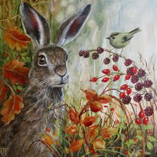 Схема вышивки «Заяц»