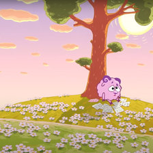 Схема вышивки «Бараш на поляне»