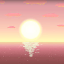 Схема вышивки «Закат над морем»