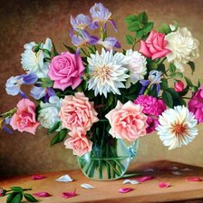 Схема вышивки «Boque de flores.»