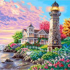 Схема вышивки «Lighthouse Garden»