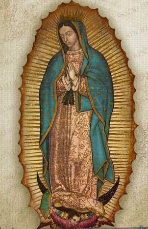 Virgen de Guadalupe - mariposas - оригинал