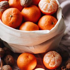 Схема вышивки «Мандарины и орехи»