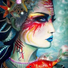 Схема вышивки «Женщина»