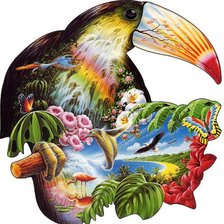 Схема вышивки «Тукан»