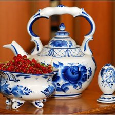 Схема вышивки «Гжель»