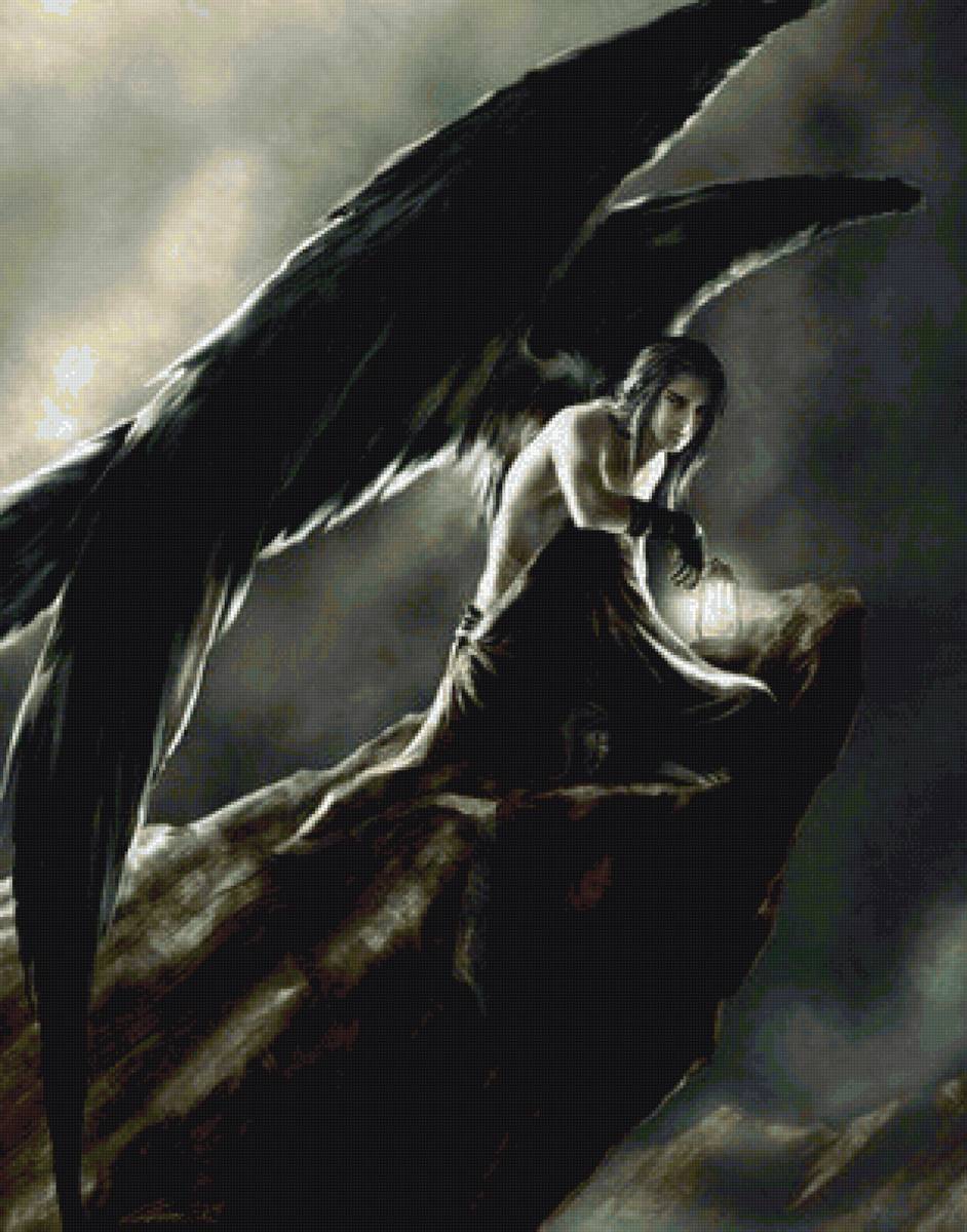 Тёмный ангел - фэнтези, ангел - предпросмотр