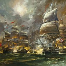 Схема вышивки «морской бой»