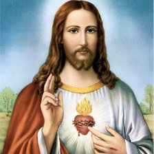 Схема вышивки «Jesus.»