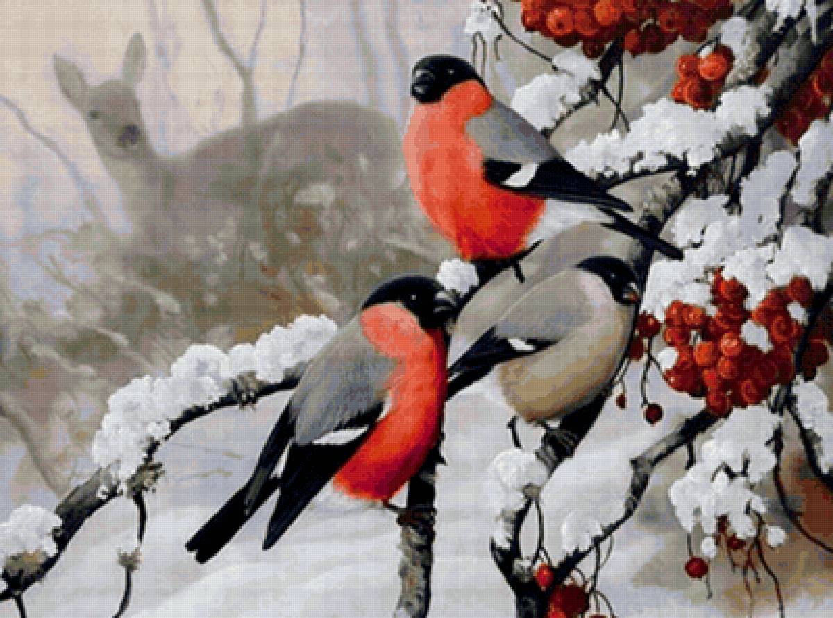 Снегири - предпросмотр