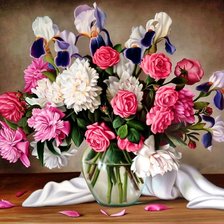 Схема вышивки «Boque de flores.»