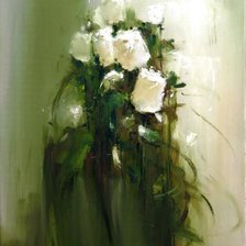 Схема вышивки «Розы по картине Ермолова»