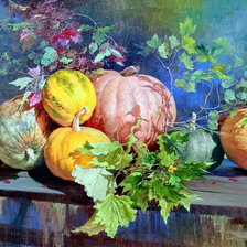 Схема вышивки «тыквы»