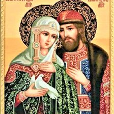 Схема вышивки «Петр и февронья 2»