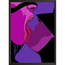 Схема вышивки «Бэтмен и женщина кошка, Гамма»