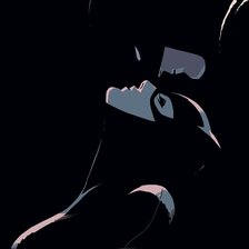 Схема вышивки «Бэтмен и женщина кошка, Гамма»