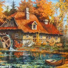 Схема вышивки «vodny mlyn»