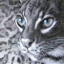 Схема вышивки «Leopard face»