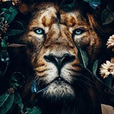 Схема вышивки «Лев»