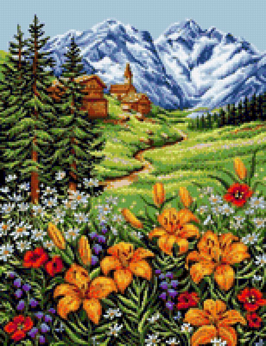 Paisaje - mariposas - предпросмотр