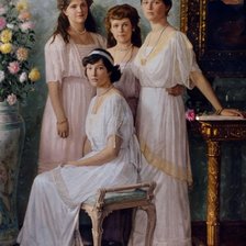 Схема вышивки «великие княжны худ. евг.демаков»