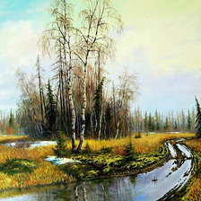 Схема вышивки «пейзажи заполярья»