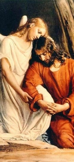 Ангел с Иисусом. - оригинал