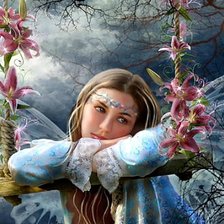 Схема вышивки «фея»