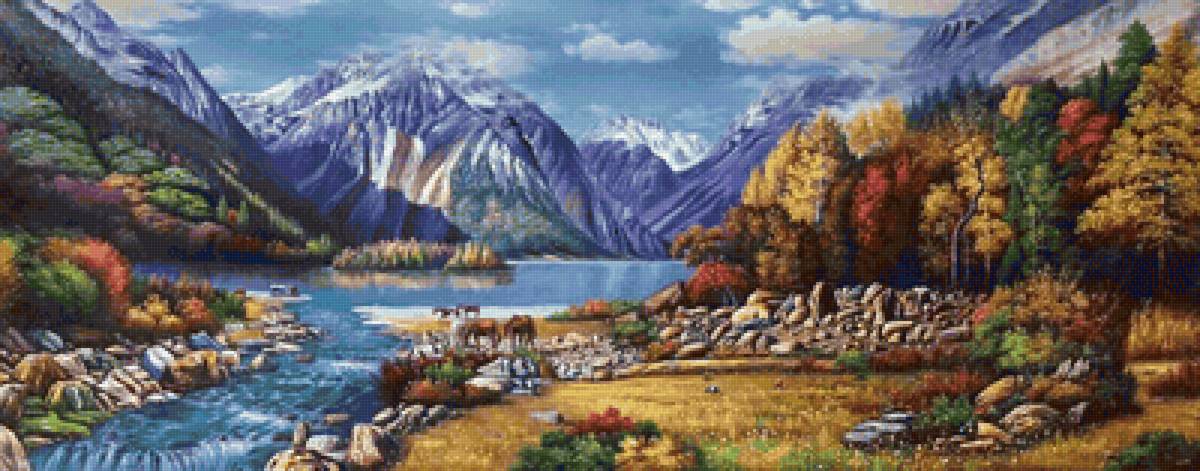 в горах - пейзажи - предпросмотр