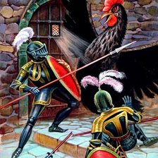 Схема вышивки «черная курица»