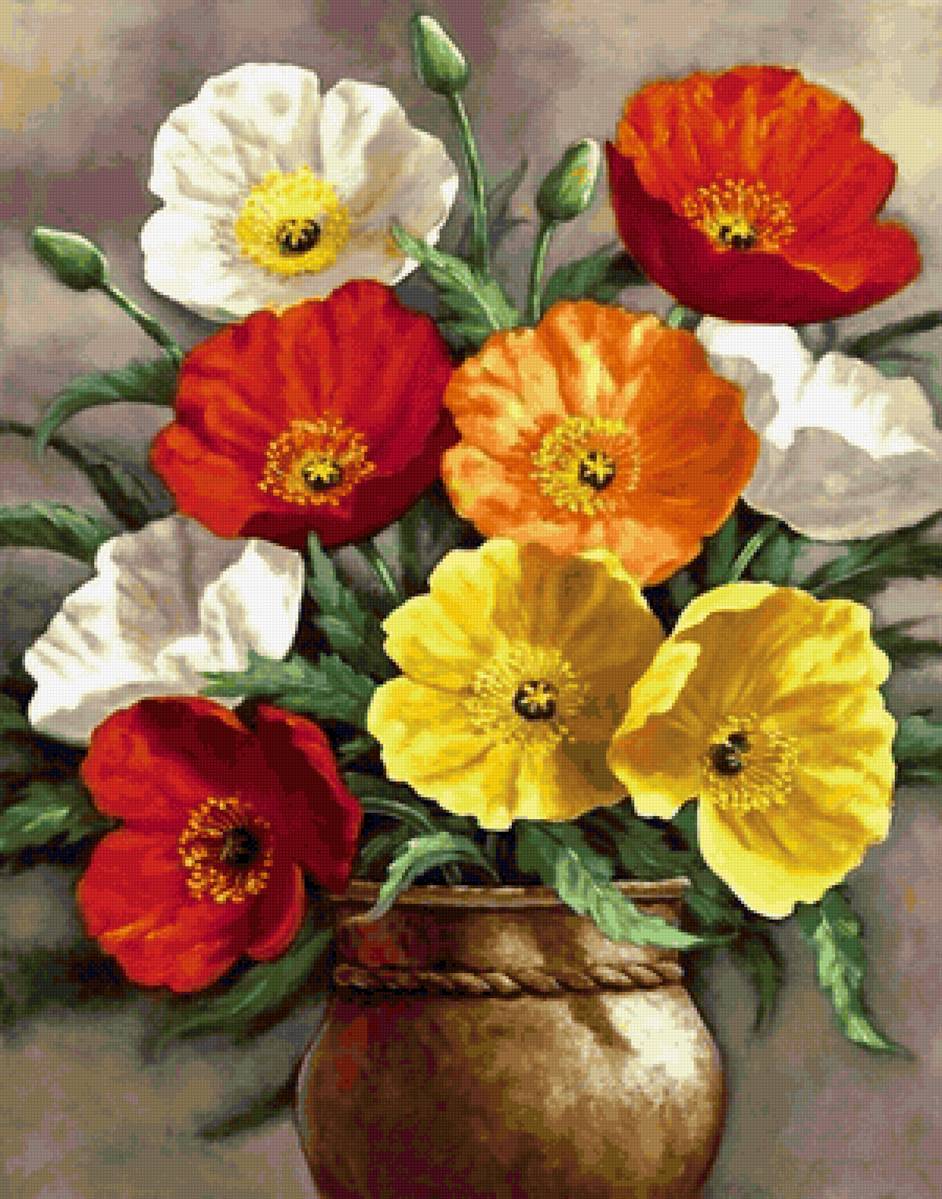 Тюльпаны - тюльпаны, натюрморт, цветы - предпросмотр