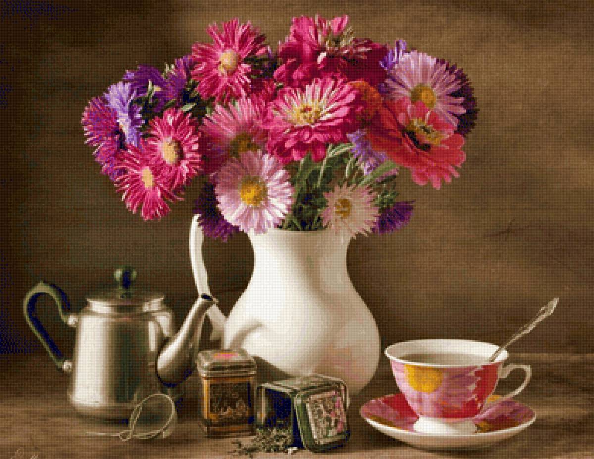 Boque de flores. - flores .chá. - предпросмотр