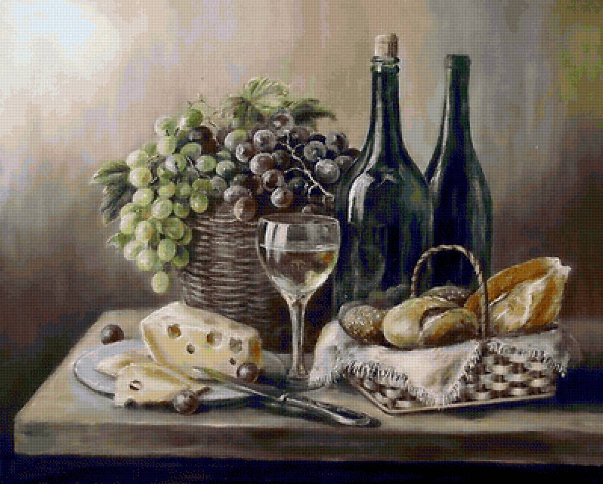 Queso y vino - bodegon - предпросмотр