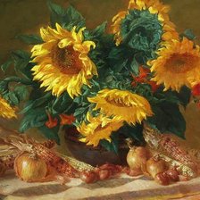 Схема вышивки «Boque de  girassóis.»