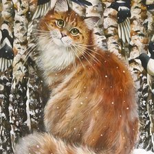 Схема вышивки «Кот»